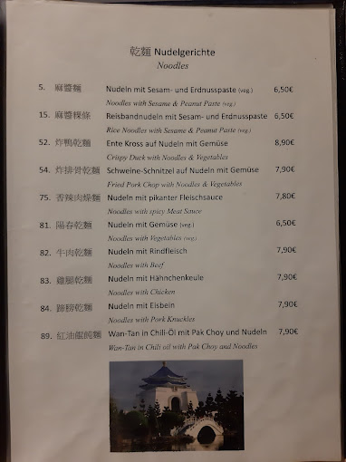 Lon Men's Noodle House menu 1